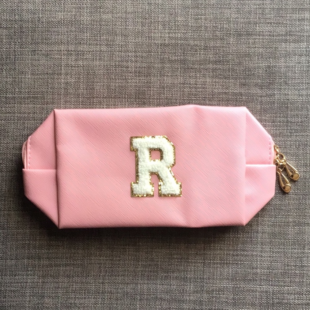 Travel Cosmetic Bag Letter “R”